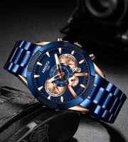 NIBOSI Watch Custom Design Sports Chronograph Waterproof Creative Male Watches Men's Wristwatch Relogio Masculino Watch