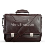 Smart 2 Lock New Laptop & Official Leather Bag (153- Chocolate)