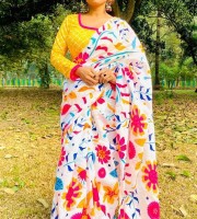 Blouse Pcs soho Dupian Silk Saree DS-430