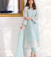 Soft Georgette Embroidered Pakistani Suit  (HRB12)