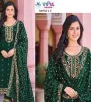 Vichitra Silk With Fancy Work Designer Salwar Suits Surat (HP30)