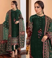 Fox Georgette Indian Salwar Suit Unstitched 4 Piece (HRB06)