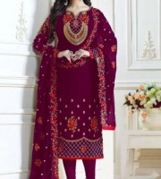 Ayesha Takia Resham Work Faux Georgette Churidar Designer Suit (DFA01)