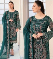 Fepic Rosemeen  Georgette Embroidered Salwar Kameez (HRB07)