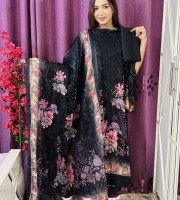 Embroidery and sequence work on pure cotton (NR-B03)